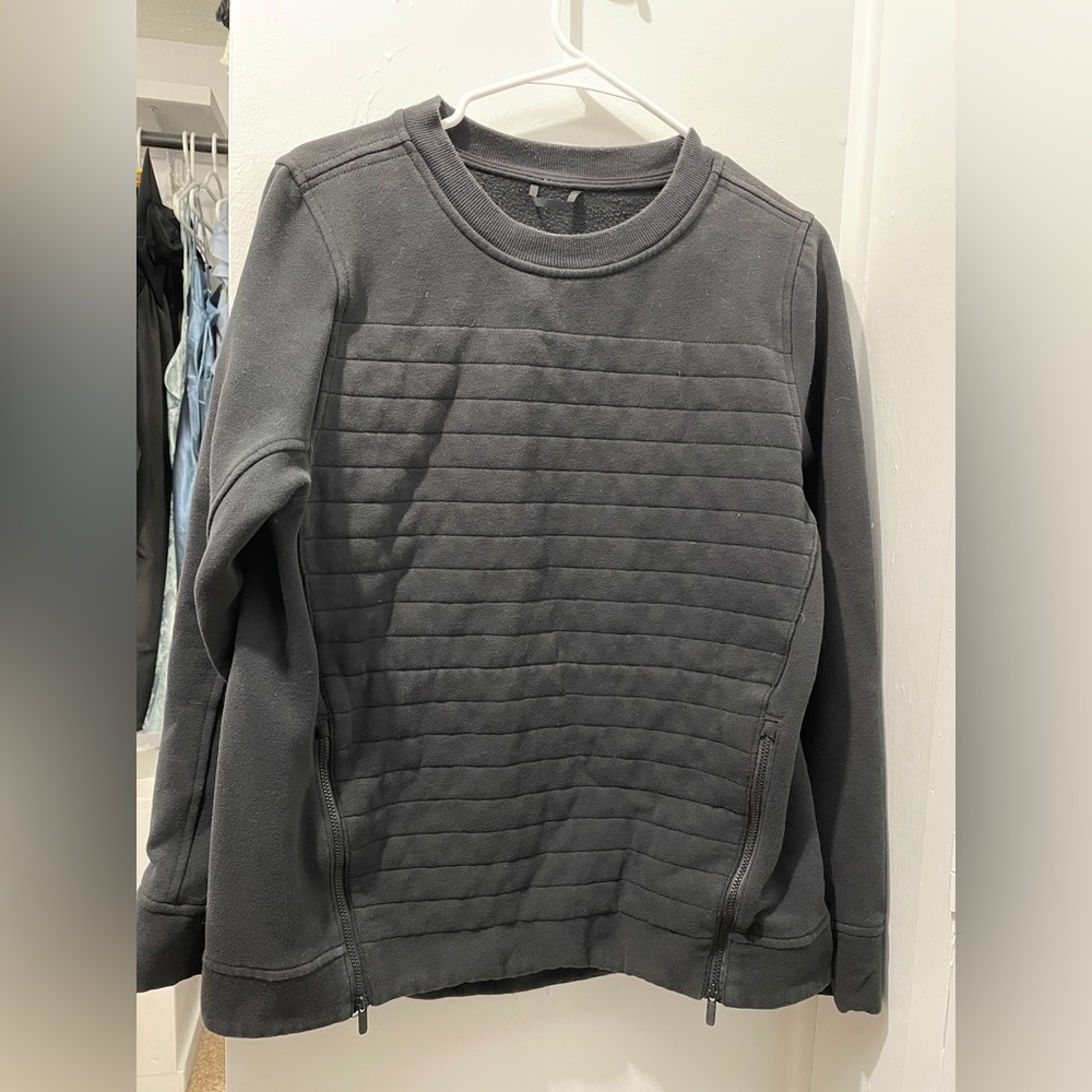 Lululemon dual sided zipper crew neck
